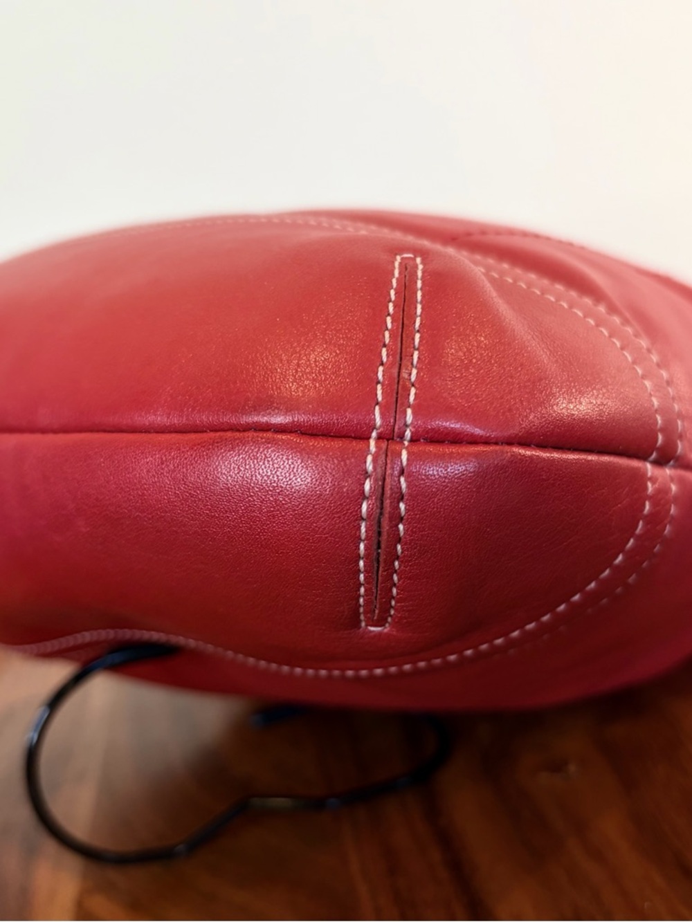 Vintage COACH Legacy Red Leather Shoulder Made in Turkey 1415 EUC - Picture 14 of 17